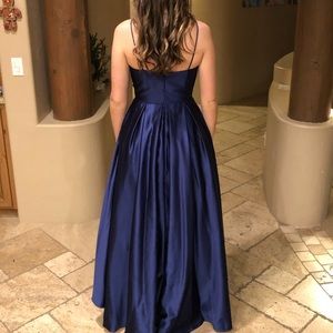 blue prom dress